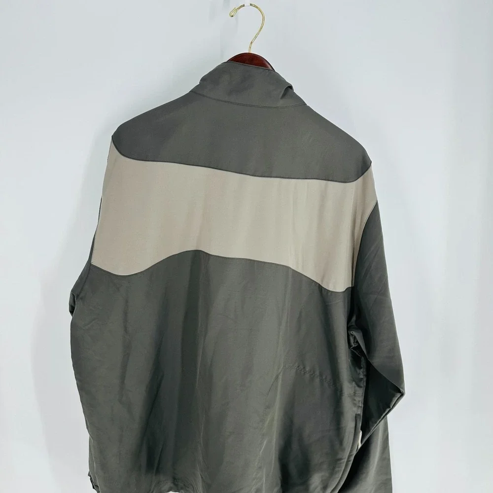 Nike Golf Half Zip Stand‎ Collar Performance Logo Activewear Top Gray Size XL